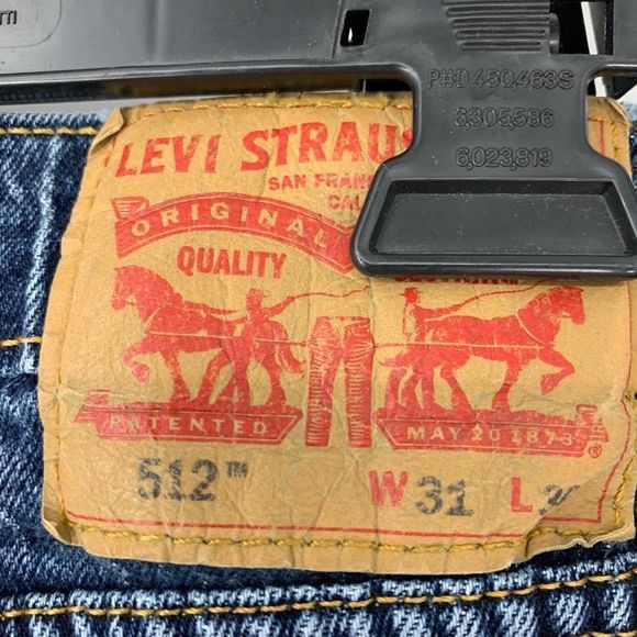 Mens Levis Premium 512 Jeans 31 x 29 Slim Taper - Picture 6 of 8